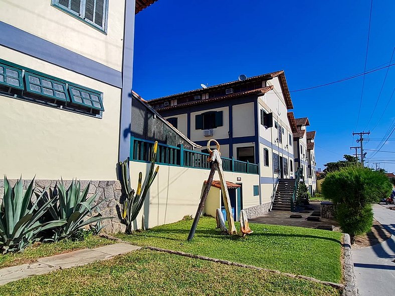 Apto Duplex, Peró - Cabo Frio. Conforto, Piscina, Beira Mar.