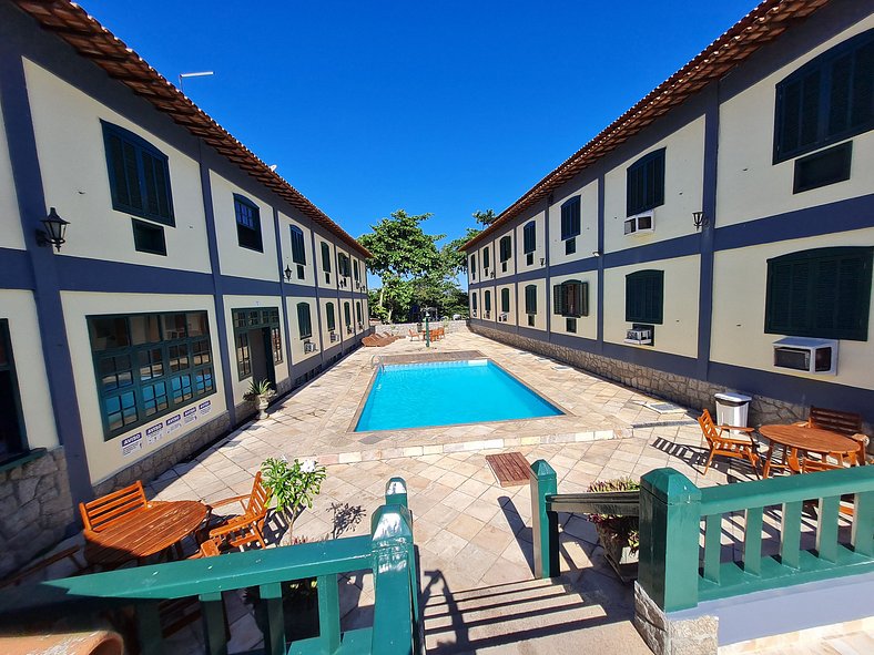 Apto Duplex, Peró - Cabo Frio. Conforto, Piscina, Beira Mar.