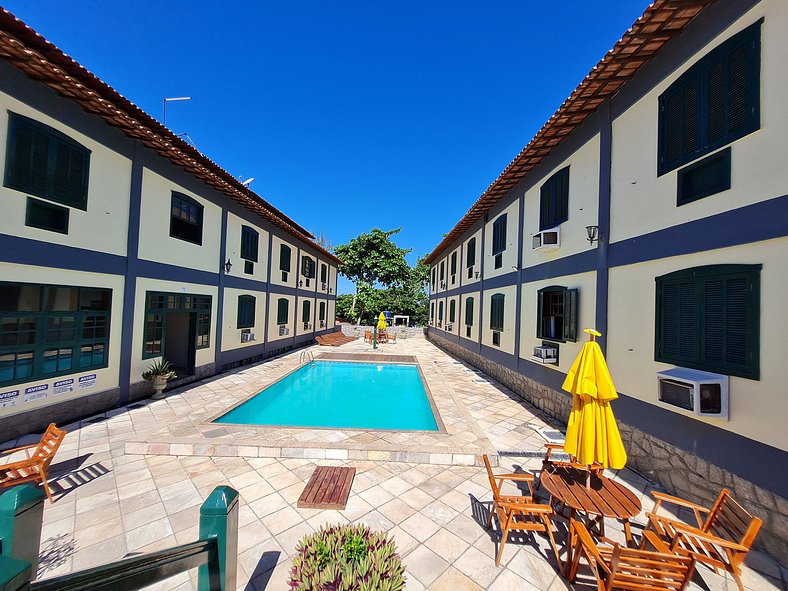 Apto Duplex, Peró - Cabo Frio. Conforto, Piscina, Beira Mar.