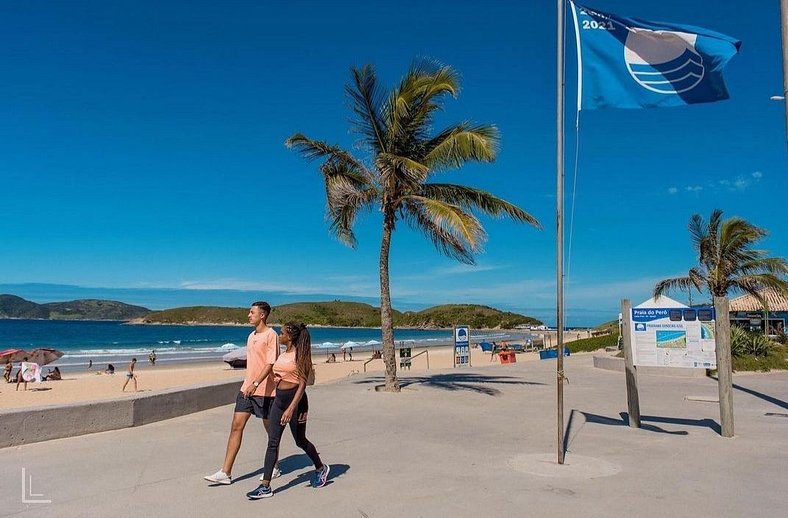 Apto Duplex, Peró - Cabo Frio. Conforto, Piscina, Beira Mar.